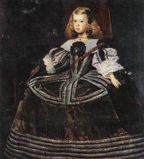 VELAZQUEZ, Diego Rodriguez de Silva y Portrait of the Infanta Margarita Norge oil painting art